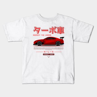 Red JDM GTR R35 Legend Kids T-Shirt